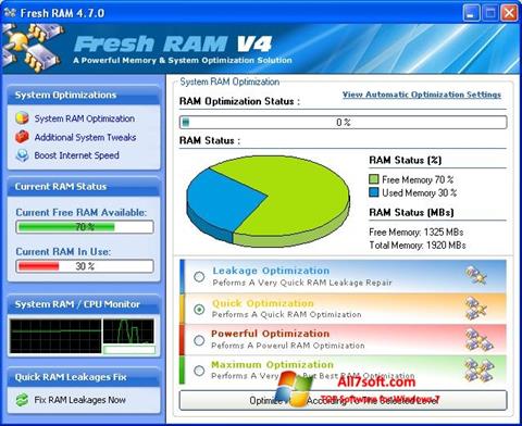스크린 샷 Fresh RAM Windows 7
