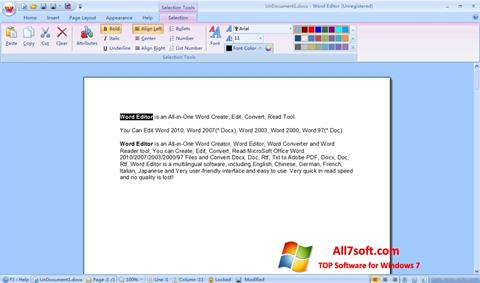 스크린 샷 DocX Reader Windows 7
