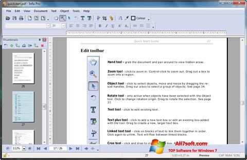 스크린 샷 Infix PDF Editor Windows 7