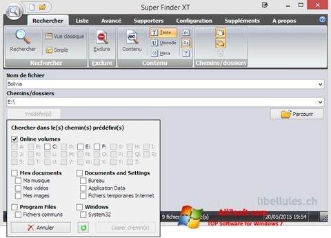 스크린 샷 Super Finder XT Windows 7