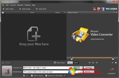스크린 샷 Movavi Video Converter Windows 7