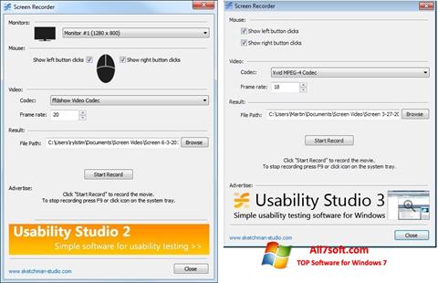스크린 샷 Rylstim Screen Recorder Windows 7