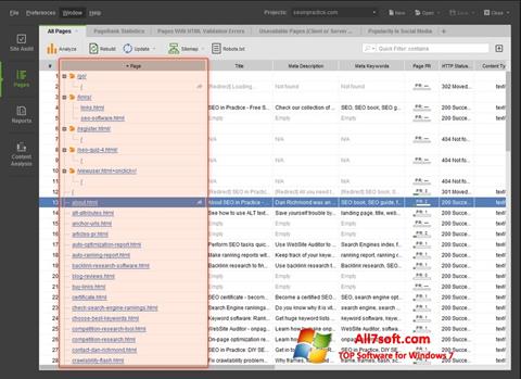 스크린 샷 Site-Auditor Windows 7