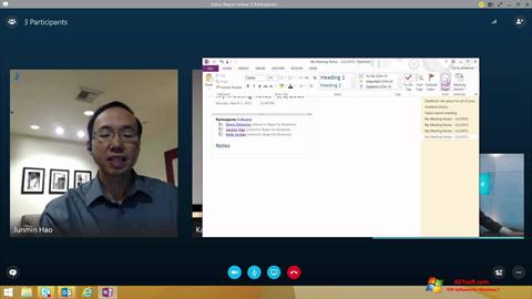 스크린 샷 Skype for Business Windows 7