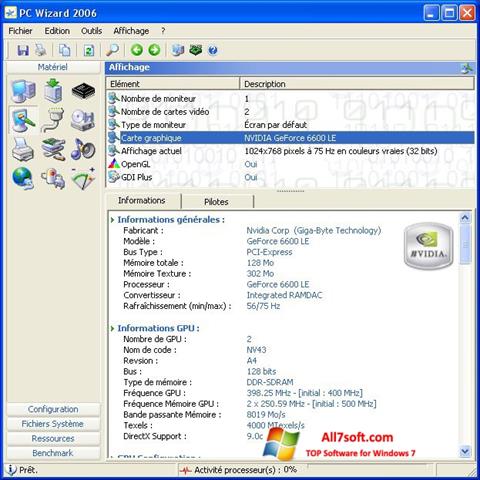 스크린 샷 PC Wizard Windows 7