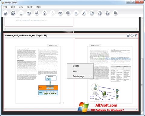 스크린 샷 PDF24 Creator Windows 7