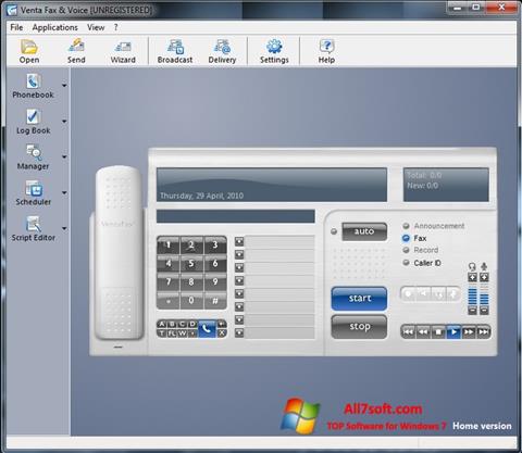스크린 샷 VentaFax Windows 7