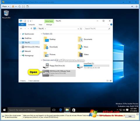 스크린 샷 Virtual CD Windows 7