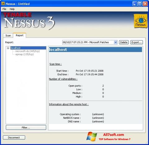 스크린 샷 Nessus Windows 7