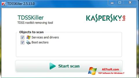 스크린 샷 Kaspersky TDSSKiller Windows 7