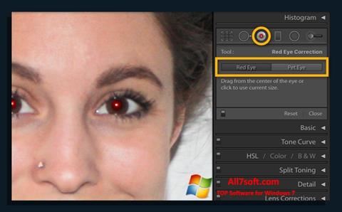 스크린 샷 Red Eye Remover Windows 7