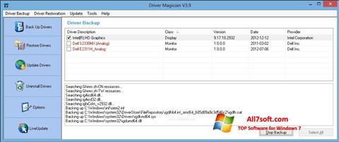 스크린 샷 Driver Magician Windows 7
