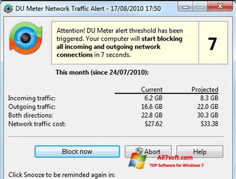 스크린 샷 DU Meter Windows 7