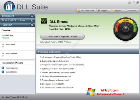 스크린 샷 DLL Suite Windows 7