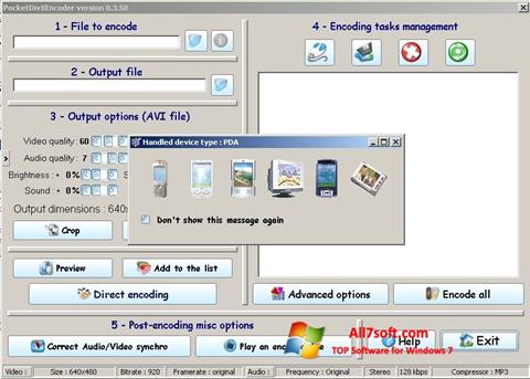 스크린 샷 PocketDivXEncoder Windows 7