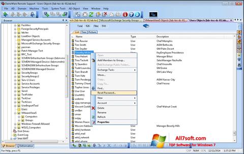 스크린 샷 Remote Administration Tool Windows 7