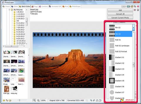 스크린 샷 PhotoScape Windows 7