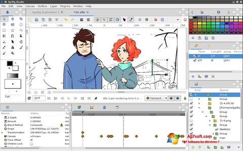 스크린 샷 Synfig Studio Windows 7